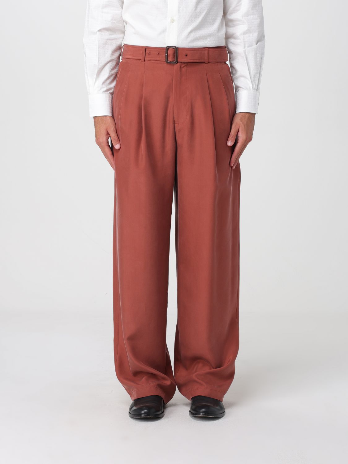 EMPORIO ARMANI Pantaloni wide-leg in seta