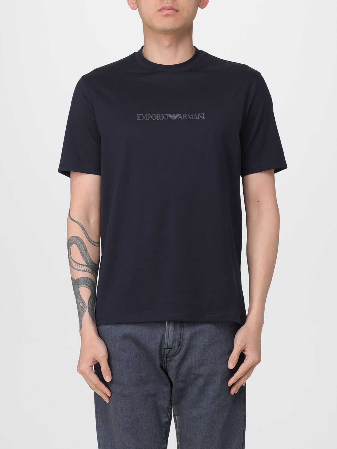 EMPORIO ARMANI T-Shirt Herren Farbe Blau