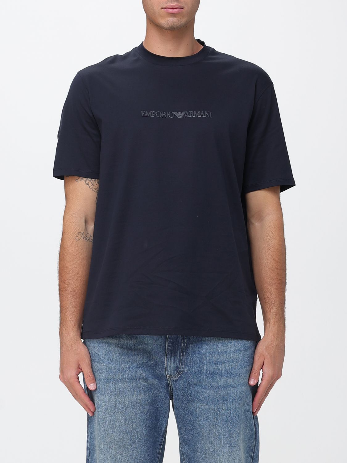 EMPORIO ARMANI T-Shirt Herren Farbe Blau