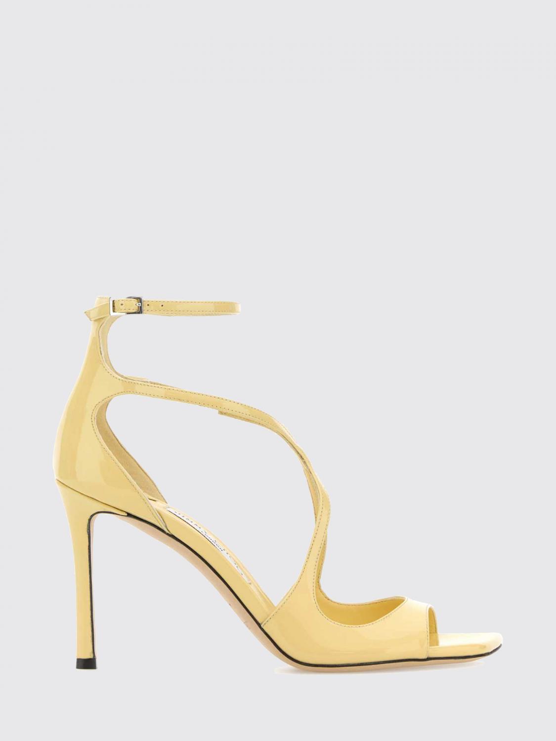 JIMMY CHOO Heeled Sandal Woman color Yellow
