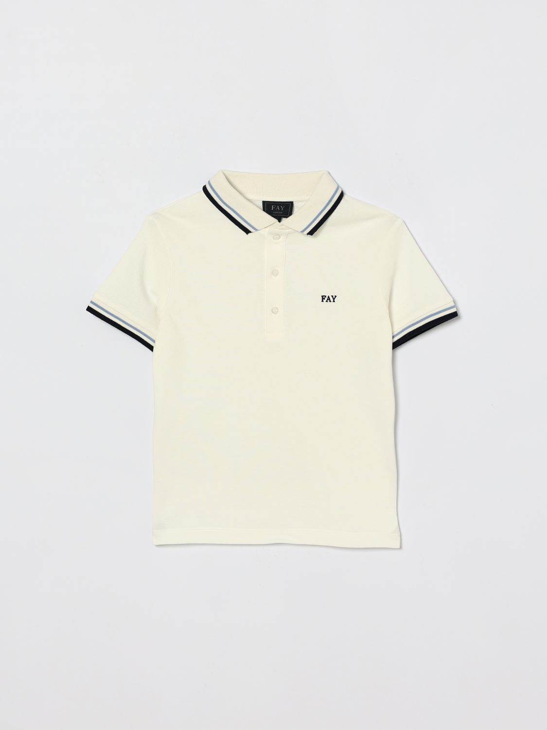 FAY JUNIOR Polo Kinder Farbe Ivory