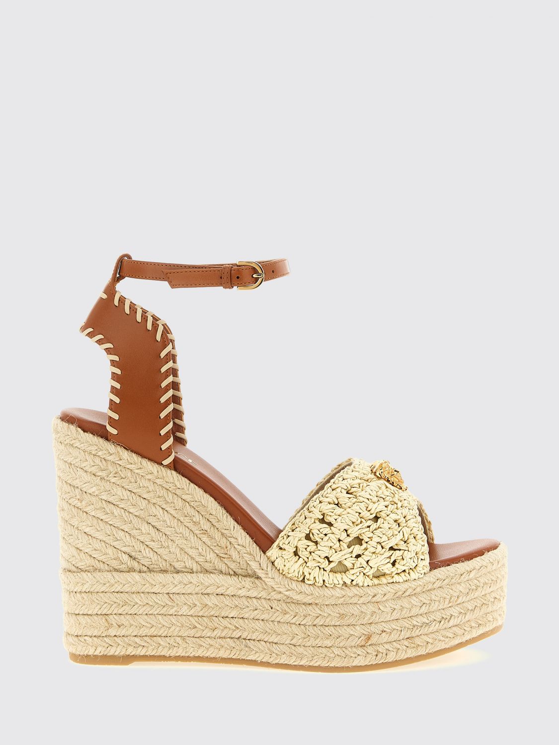VERSACE VERSACE Heeled Sandal Woman color Natural　VERSACE ヒール サンダル ウィメンズ カラー ナチュラル