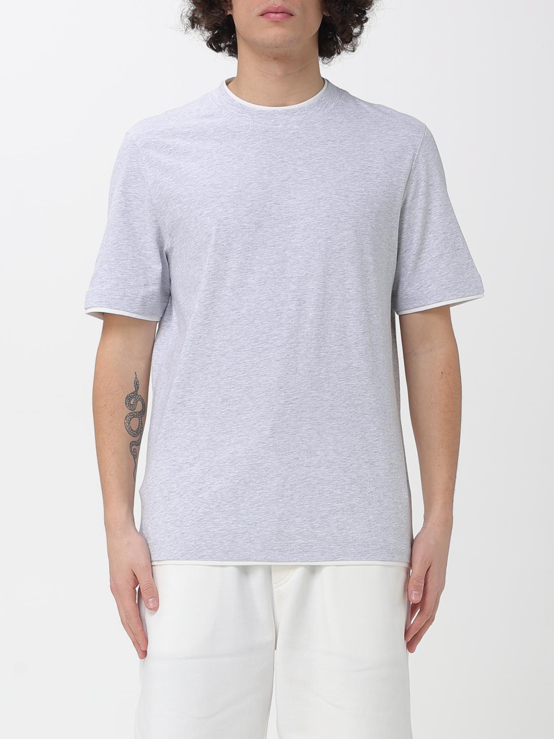 BRUNELLO CUCINELLI T-Shirt Men color Grey 1