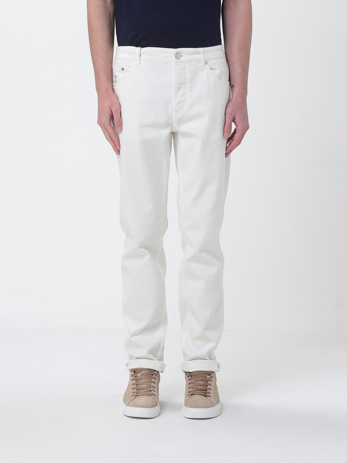 Brunello Cucinelli Jeans Men color Ice