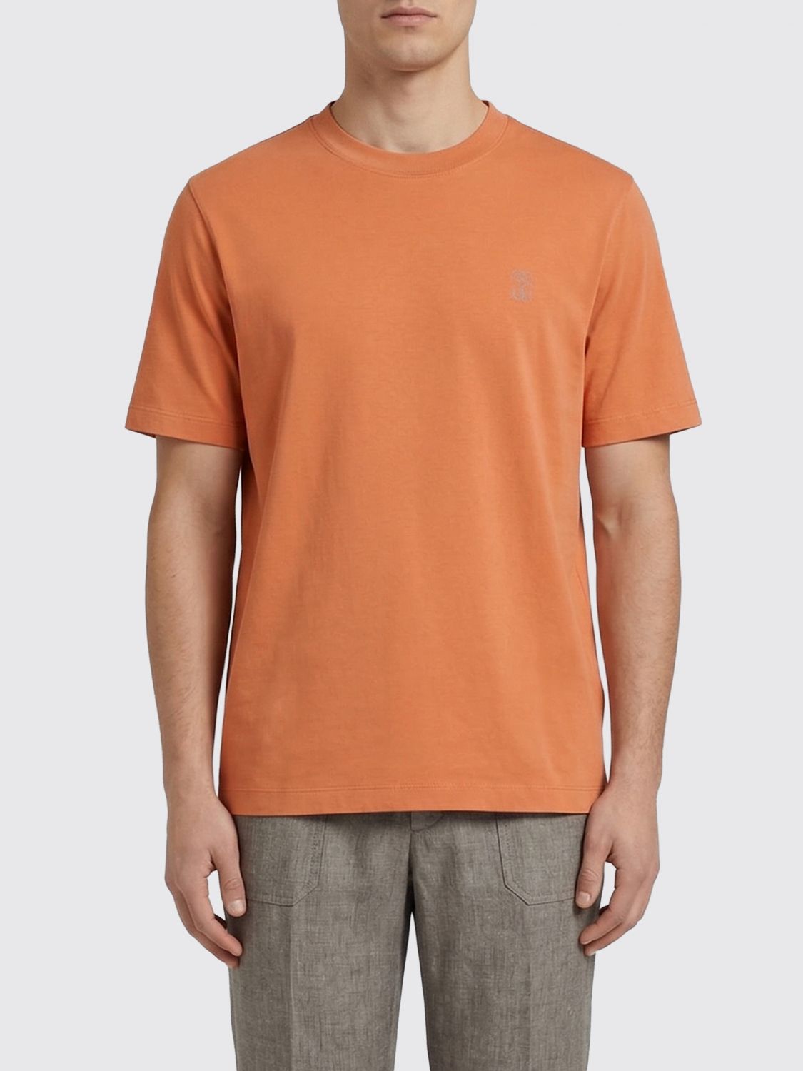 T-shirt Brunello Cucinelli in cotone con logo