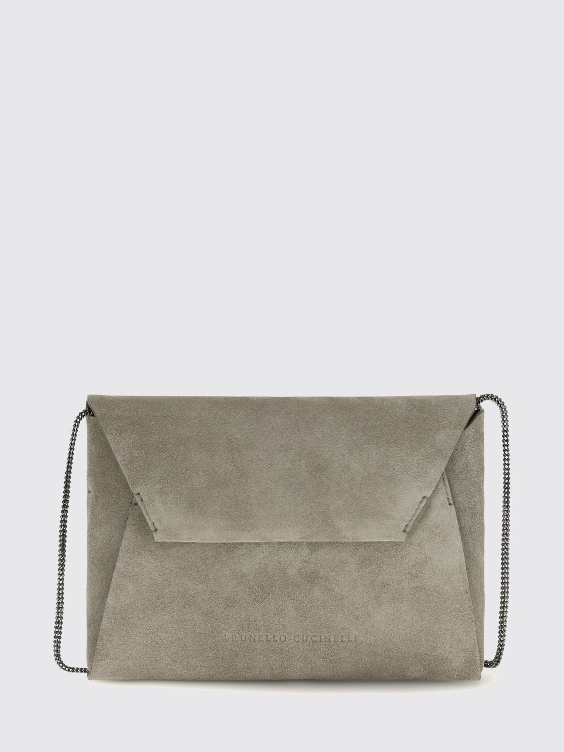 BRUNELLO CUCINELLI Clutch Woman color Safari