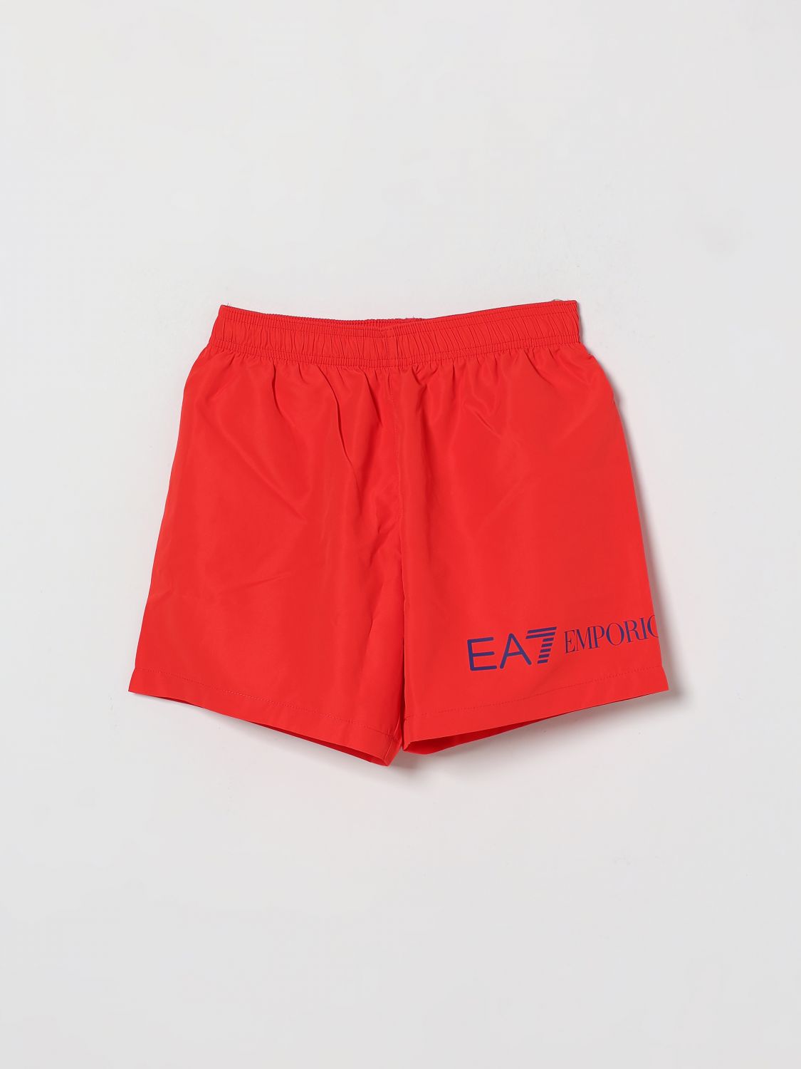 Ea7 Swimsuit Kids Color Red