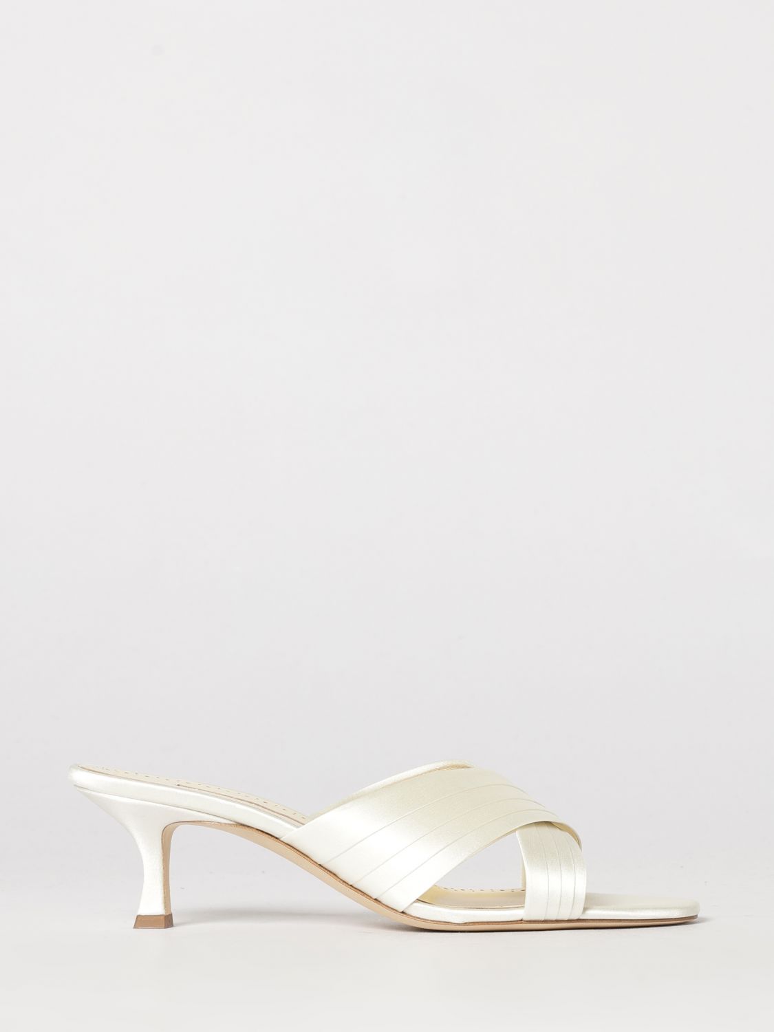 MANOLO BLAHNIK Mules Viera in raso
