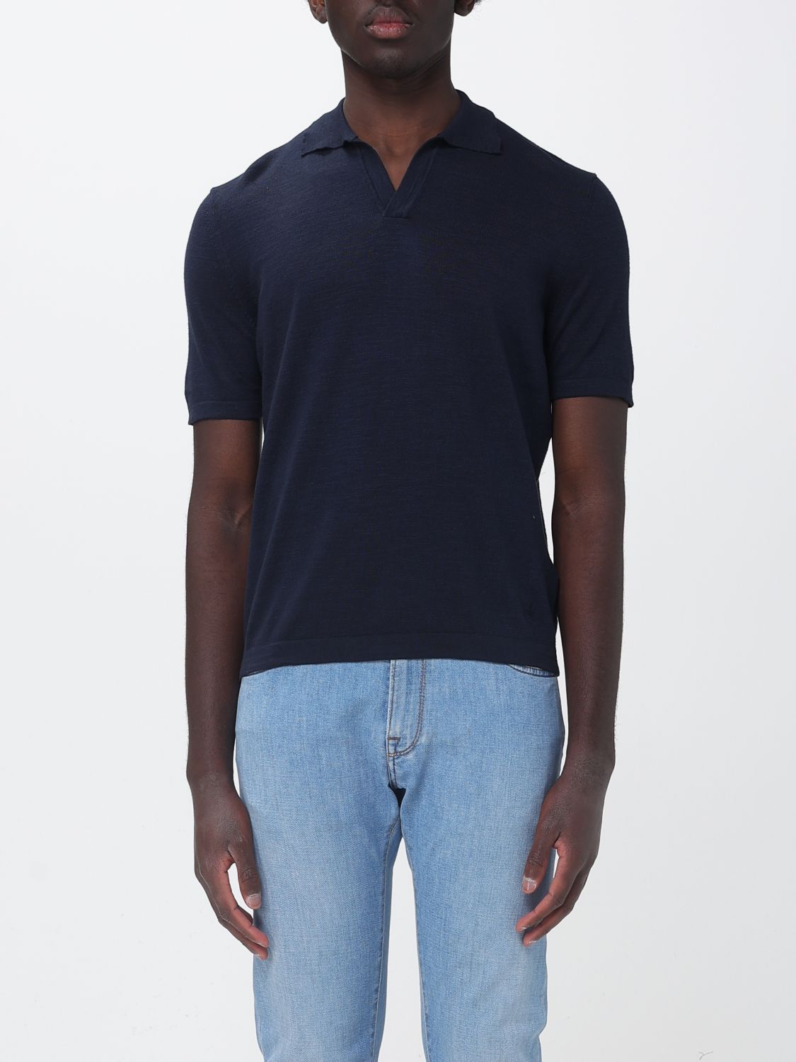 BROOKSFIELD Polo Shirt Men color Navy