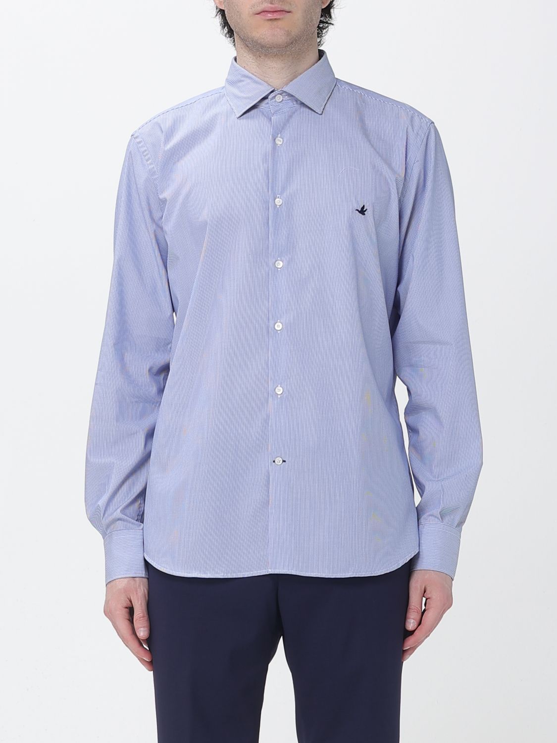 Brooksfield Shirt Men color Blue