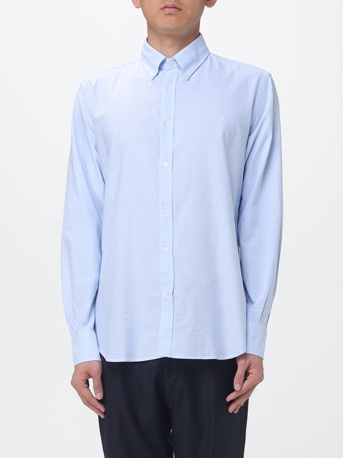 Brooksfield Shirt Men color Sky Blue
