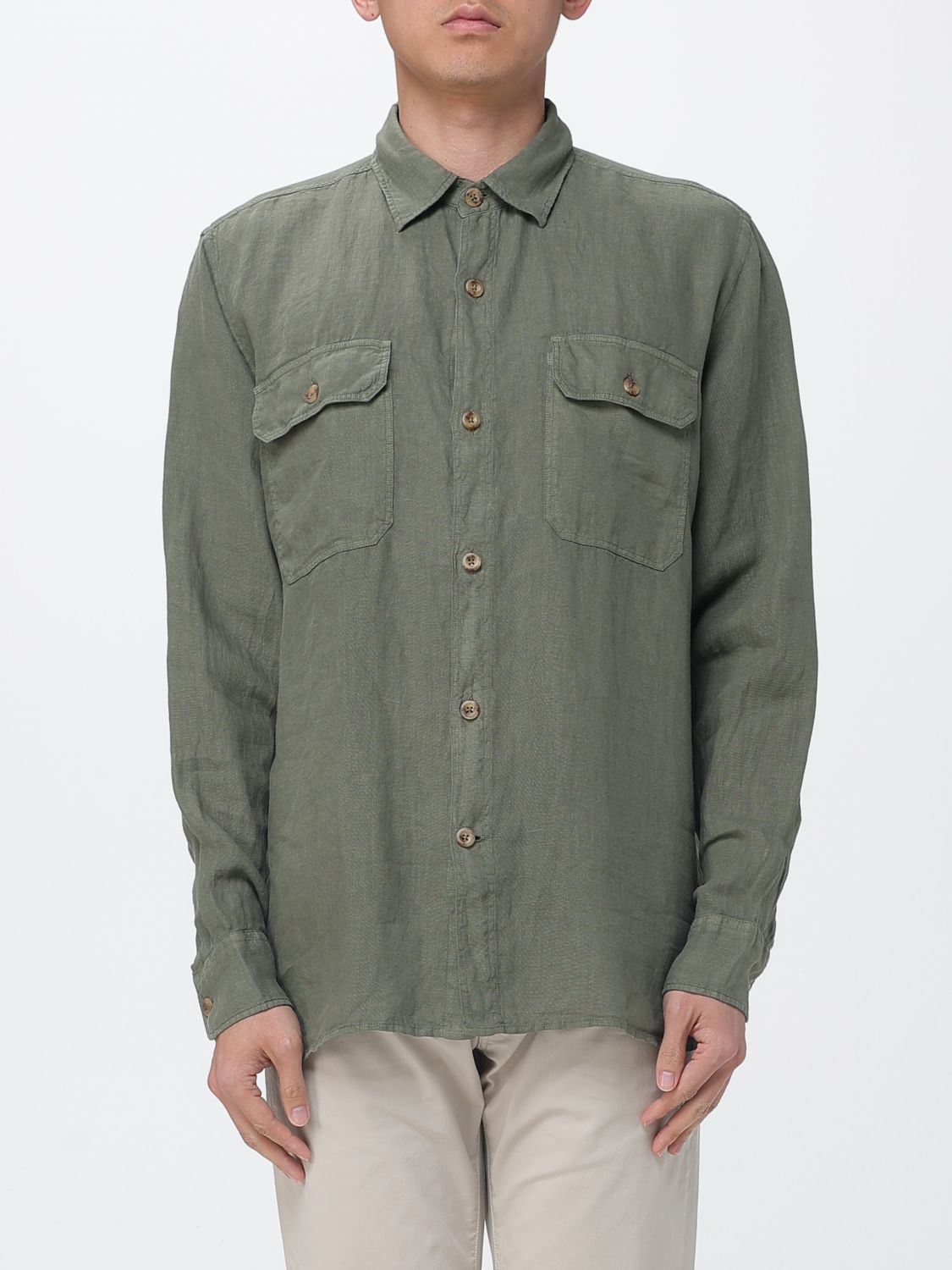 BROOKSFIELD Hemd Herren Farbe Military