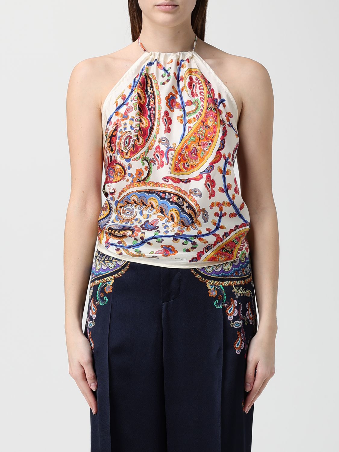 ETRO Top Woman color White　ETRO トップ ウーマン カラー ホワイト ETRO