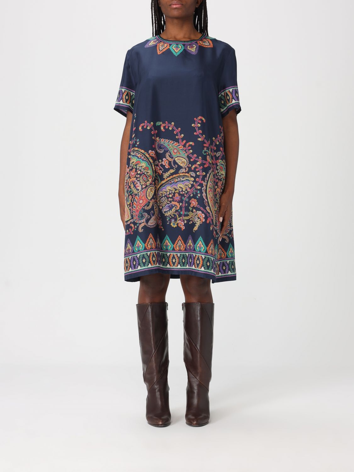 ETRO Kleid Damen Farbe Blau