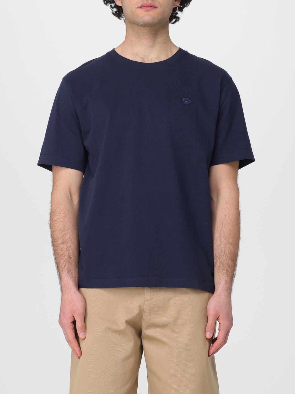 ETRO ETRO T-Shirt Men color Blue　エトロ T シャツ メンズ カラー ブルー