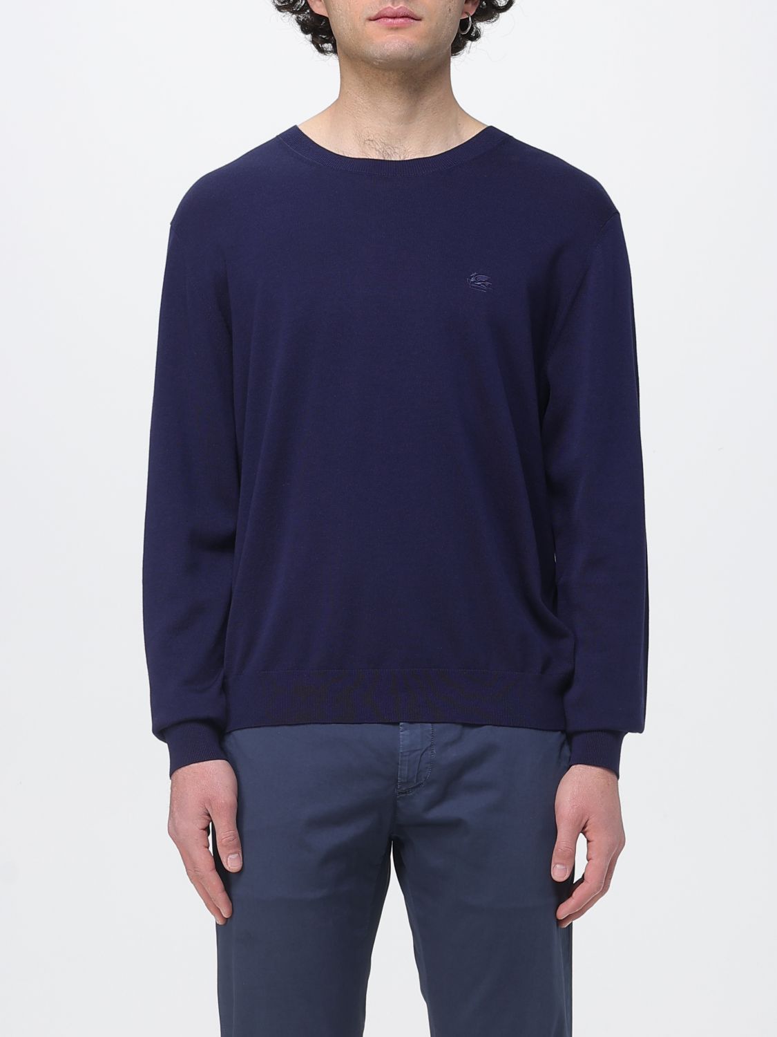 Etro Sweater Men color Blue