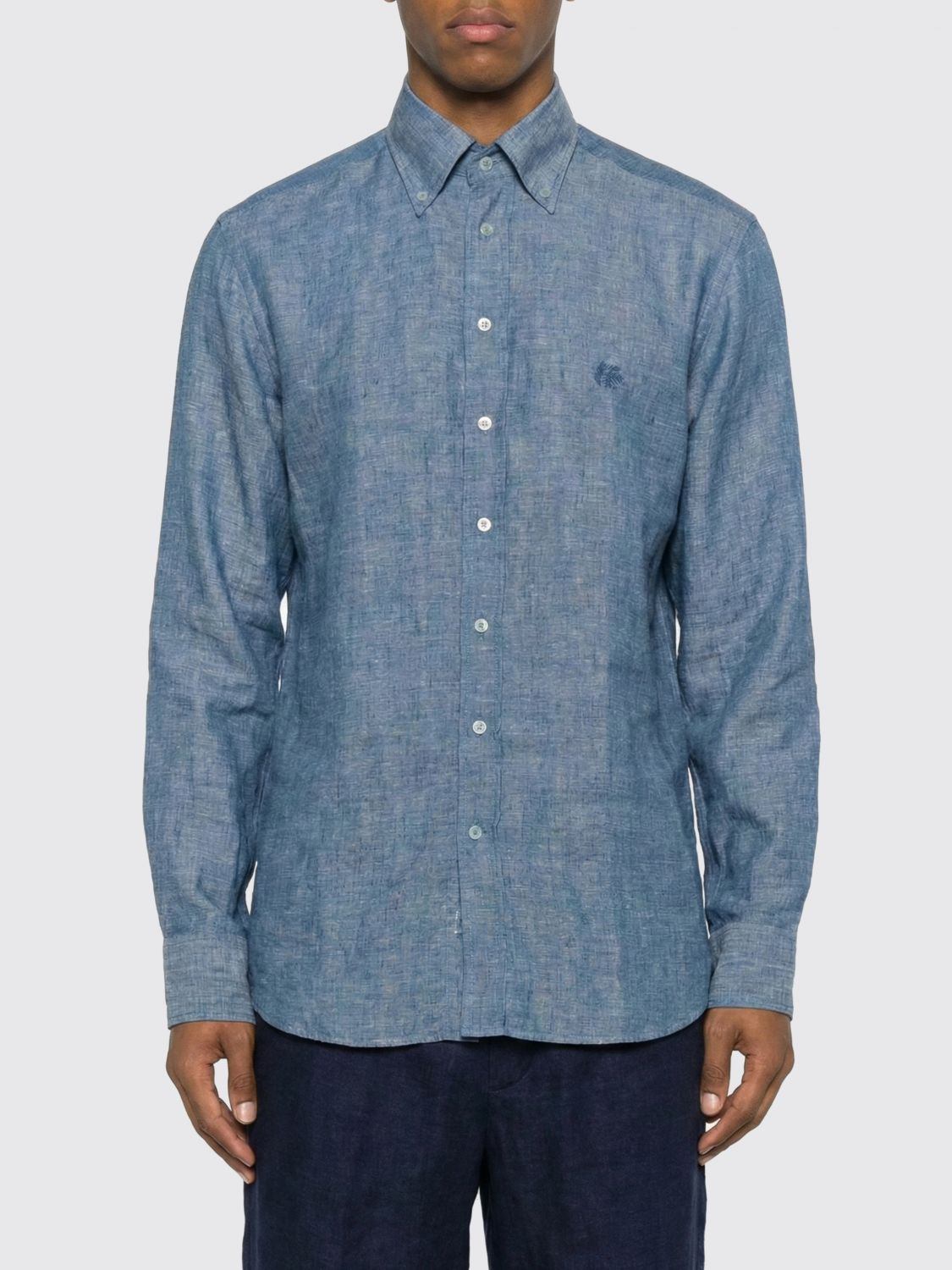 Etro Shirt Men color Denim