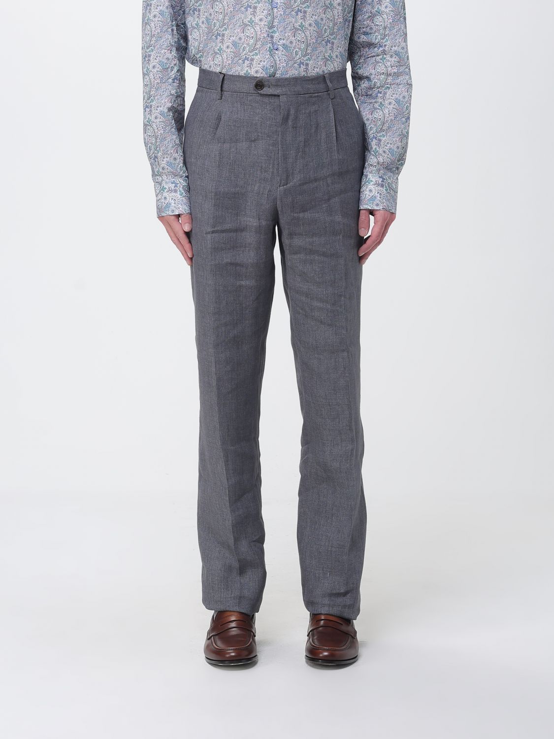 ETRO ETRO Pants Men color Grey　ETRO パンツ メンズ カラー グレー