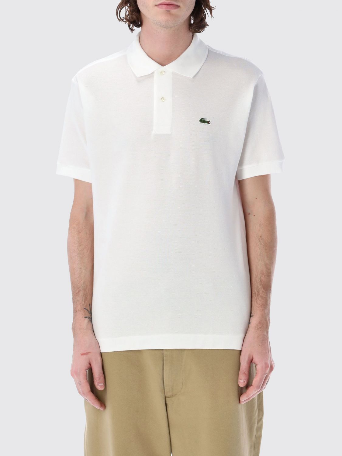 LACOSTE Polo Herren Farbe Weiß