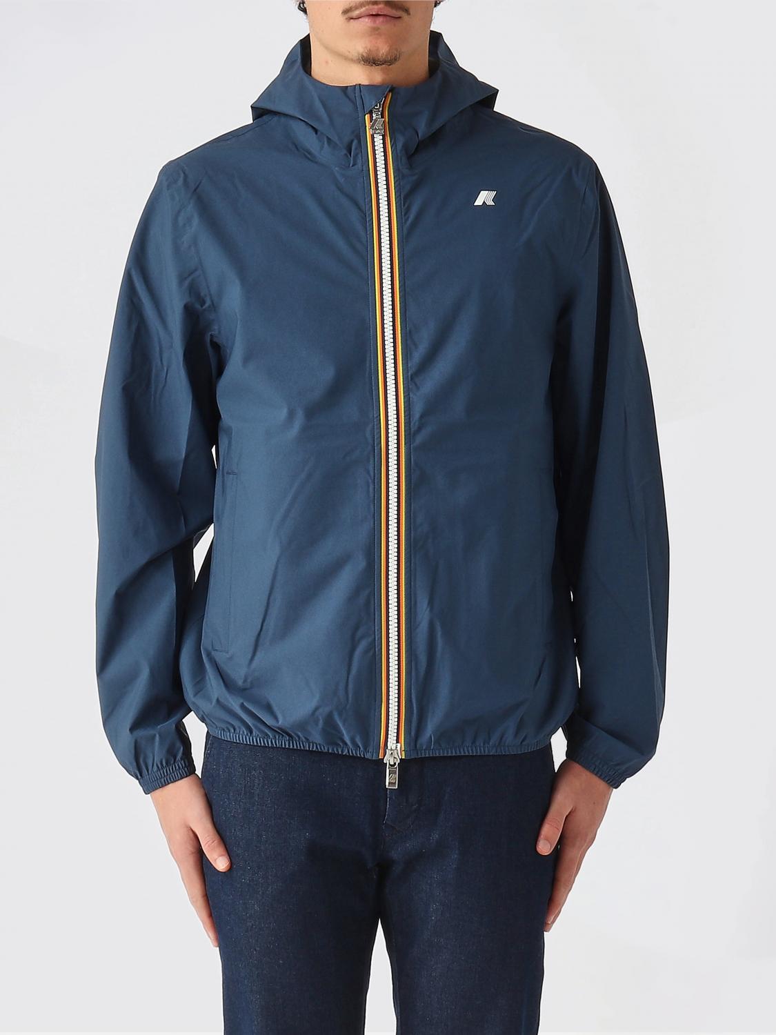 K-WAY Jacke Herren Farbe Blau