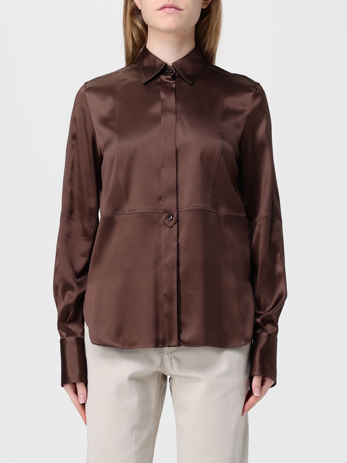 Brunello Cucinelli Shirt  Woman Color Brown