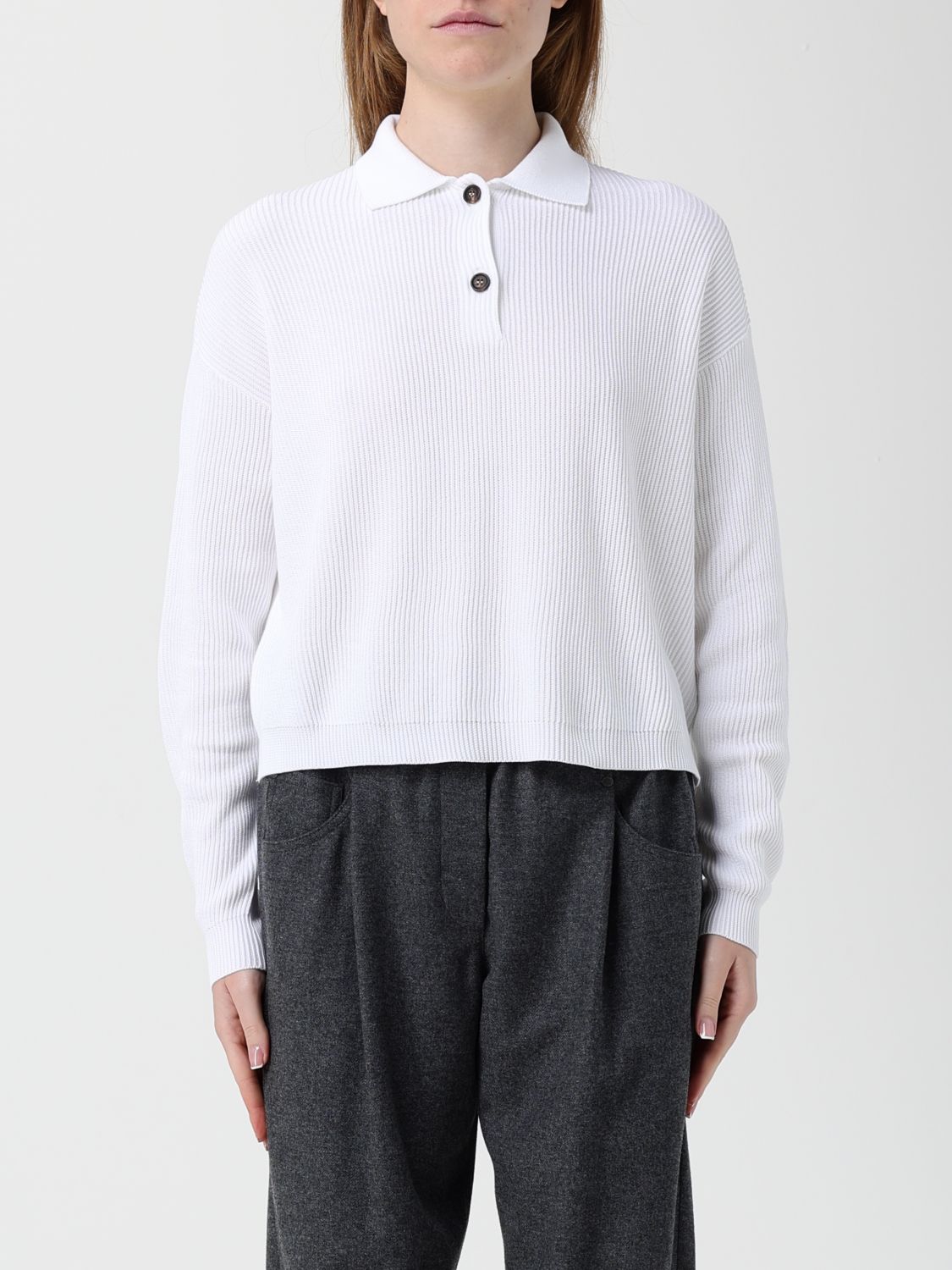 Brunello Cucinelli Polo Shirt  Woman Color White