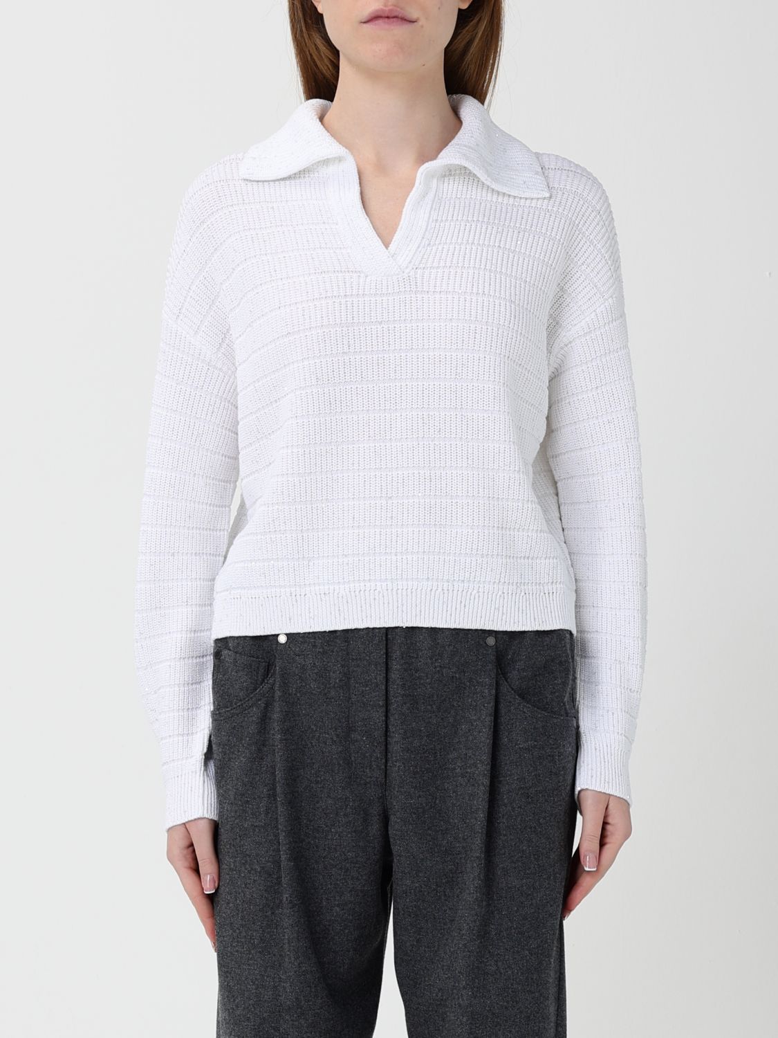 Brunello Cucinelli Polo Shirt  Woman Color White