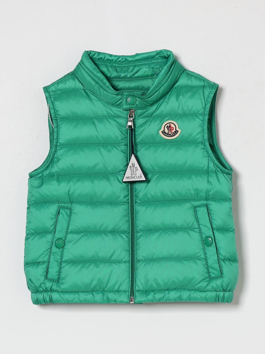 MONCLER MONCLER Vestcoat Kids color Green　MONCLER ベストコート キッズカラー グリーン