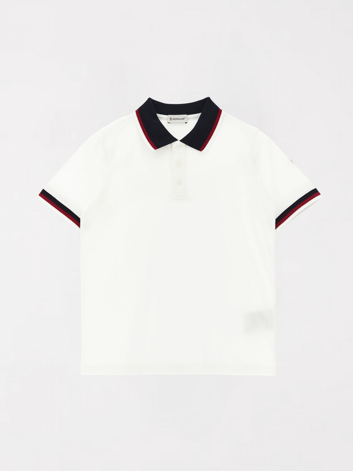 MONCLER Polo Kinder Farbe Weiß