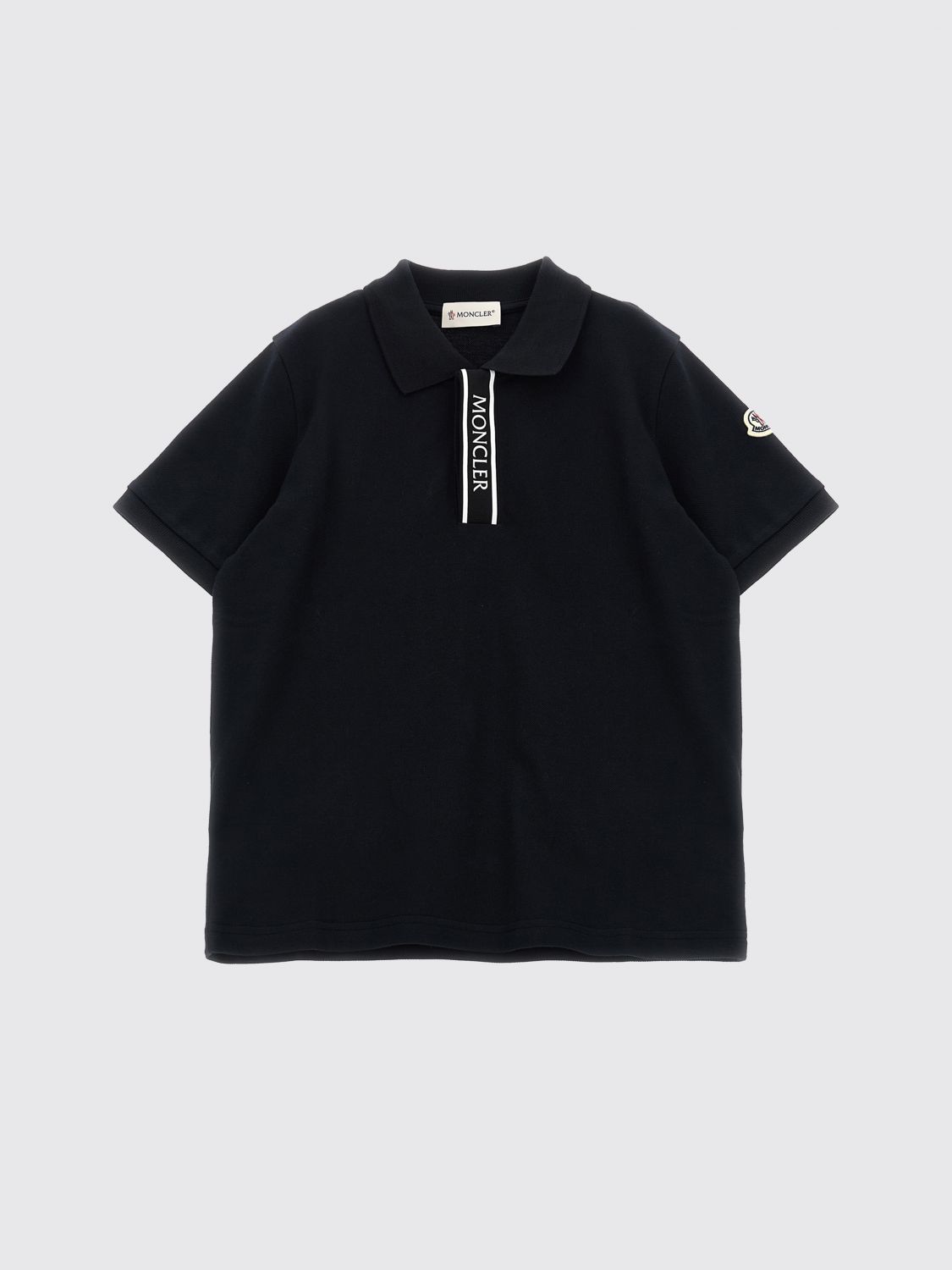 MONCLER Polo Kinder Farbe Schwarz