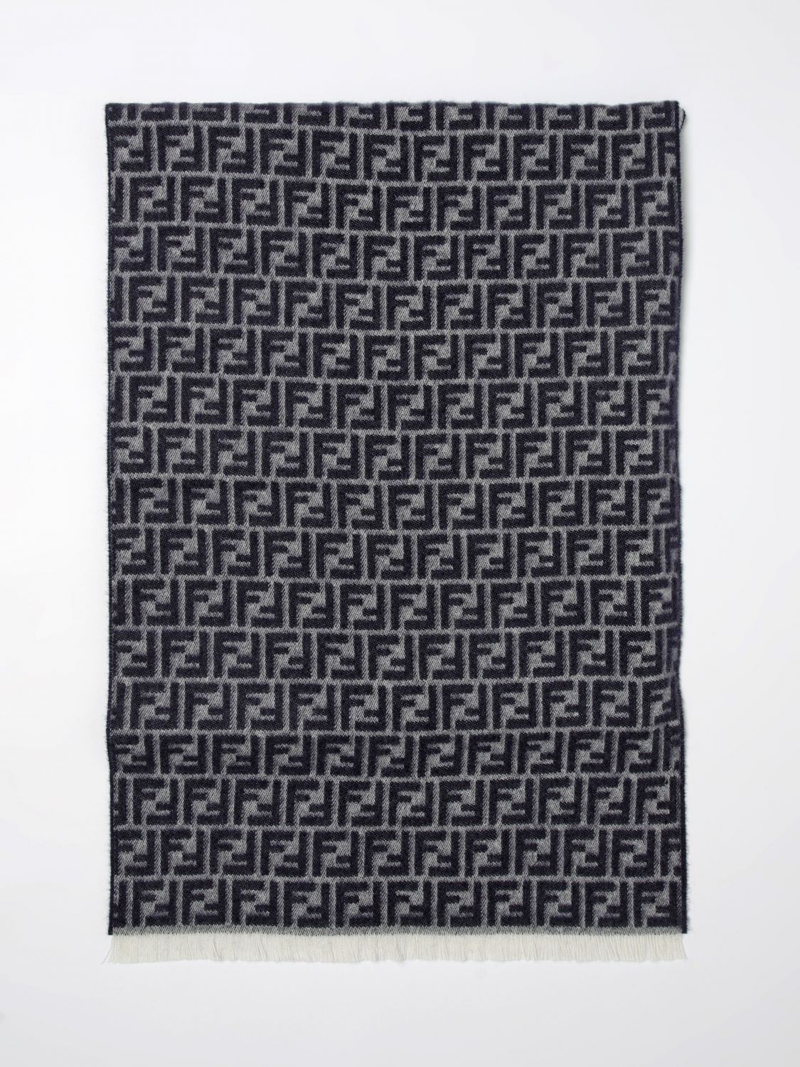 FENDI Sciarpa in lana con monogram FF jacquard