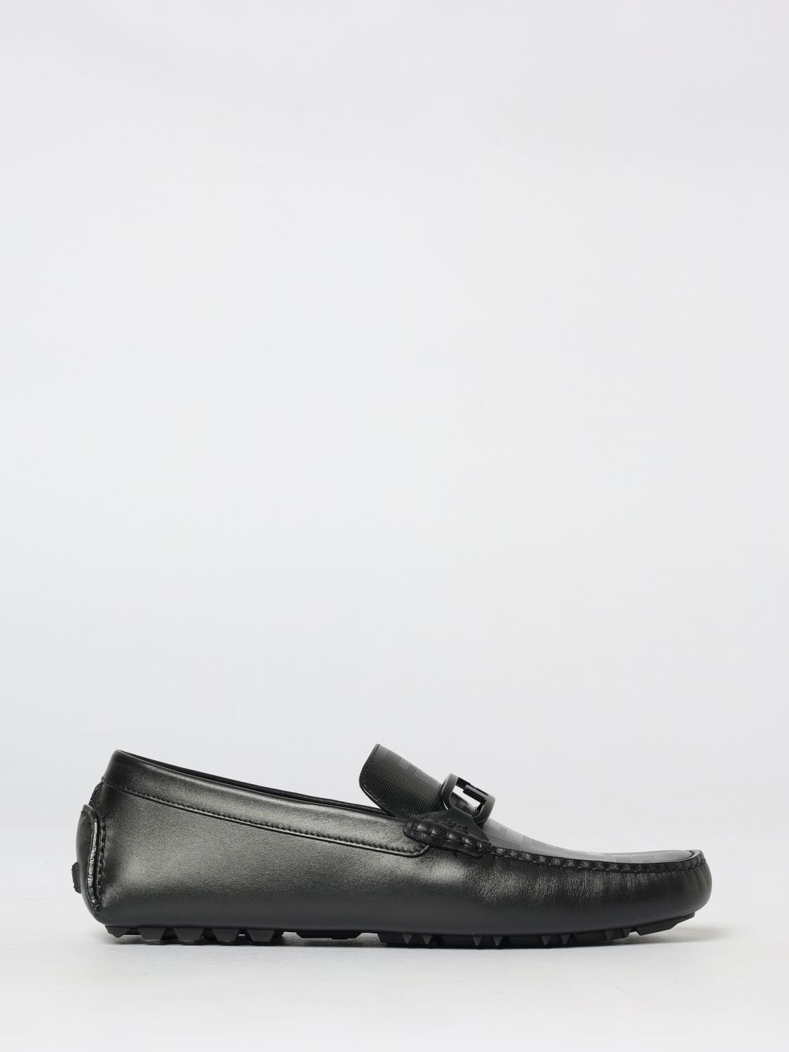 FENDI Mocassino Driver O'Lock in pelle