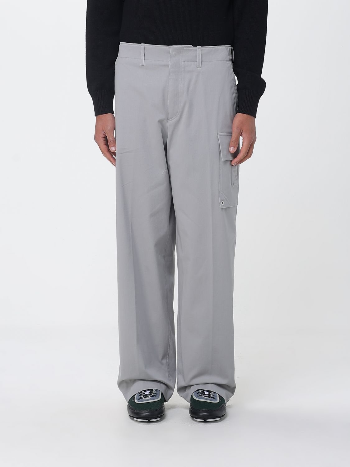 FENDI Pantaloni new rich in gabardine di cotone