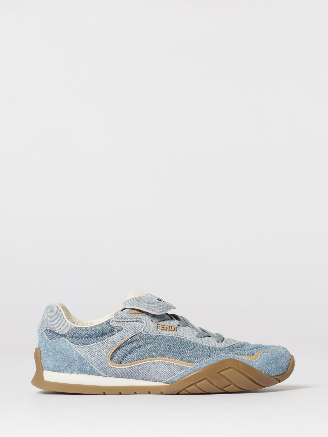 FENDI Sneakers Wave Pulse in denim di cotone