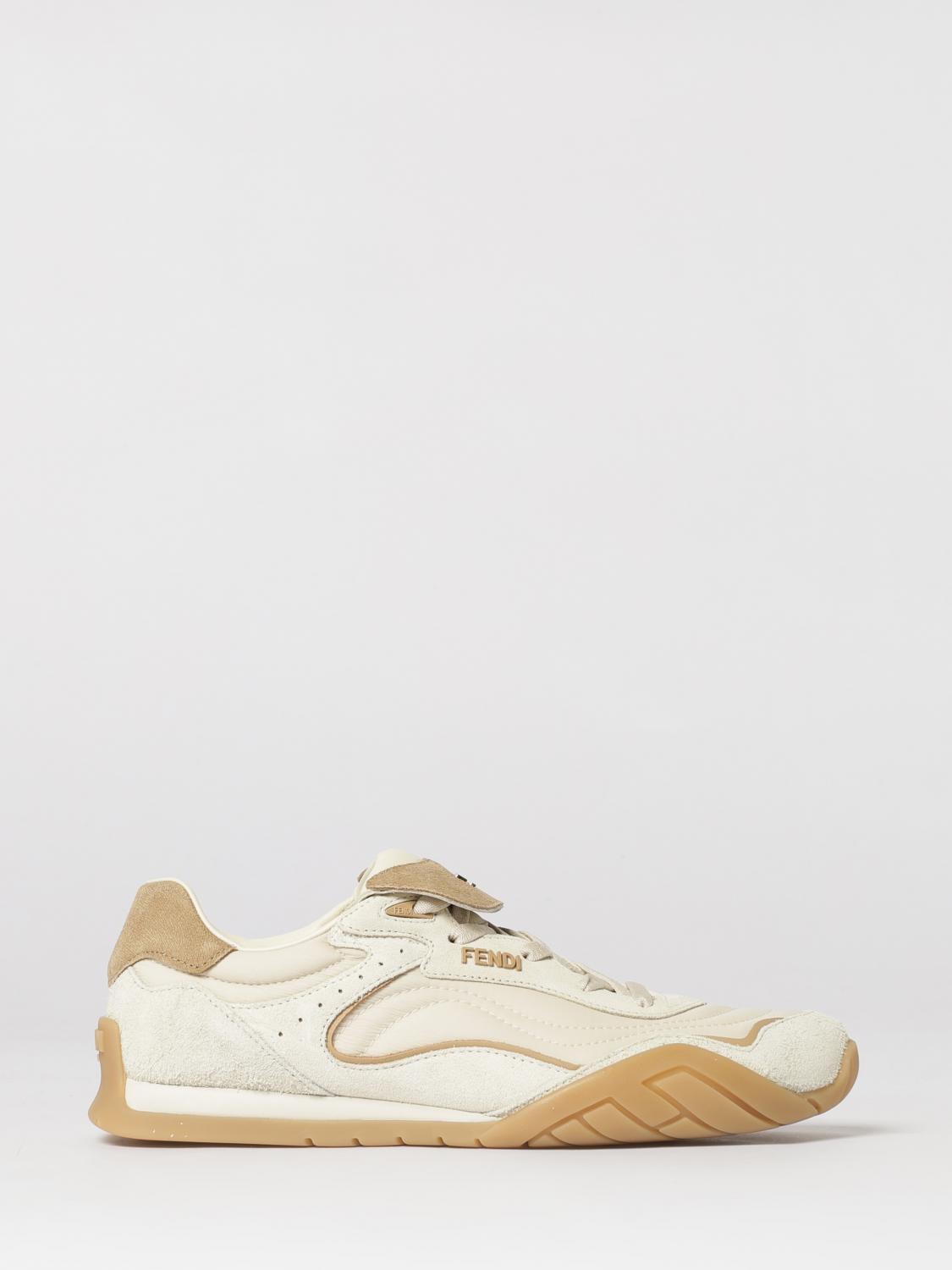 FENDI Sneakers Wave Pulse in camoscio e nylon