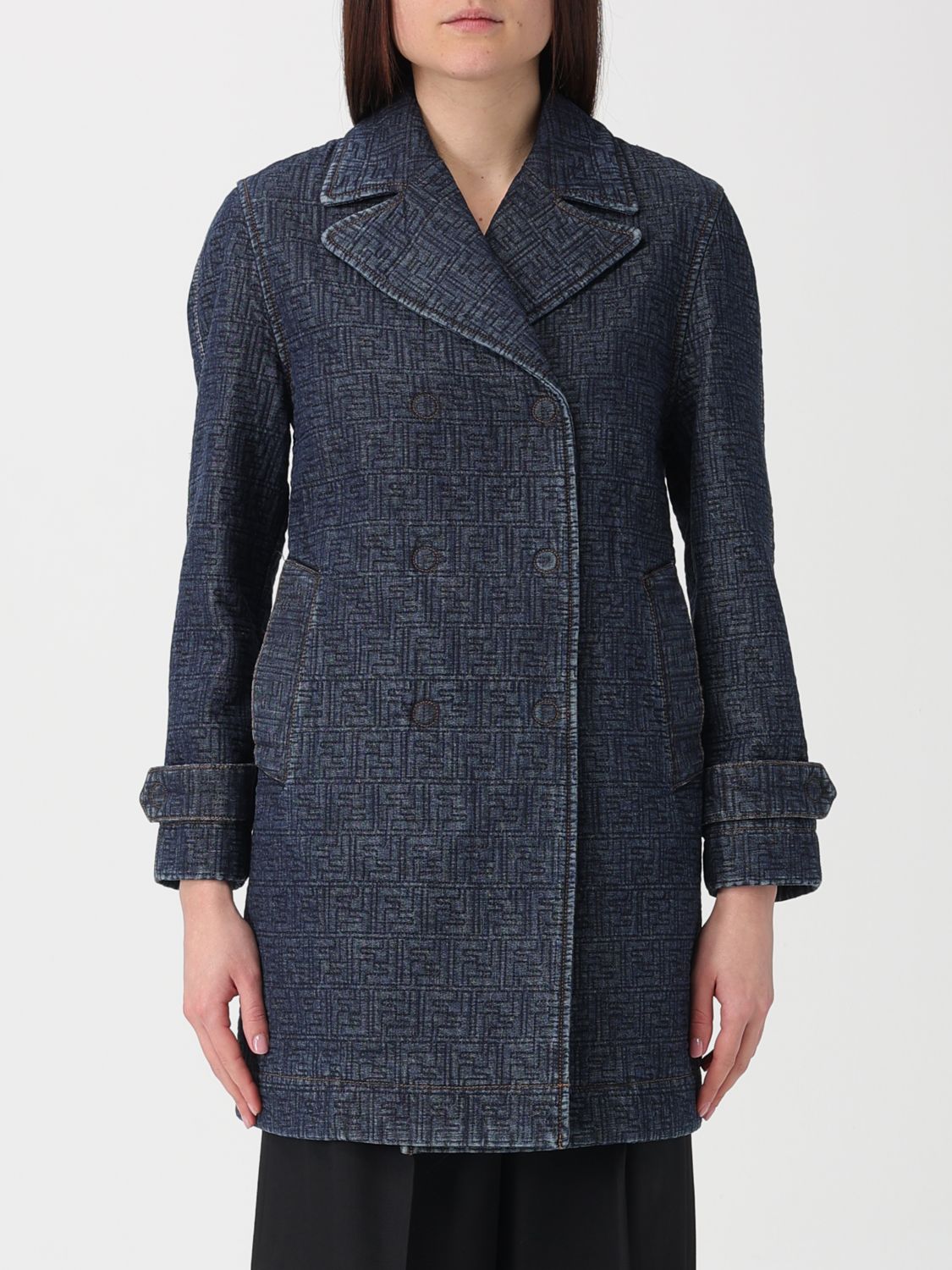 Fendi Damen Blau Jacket Woman Color