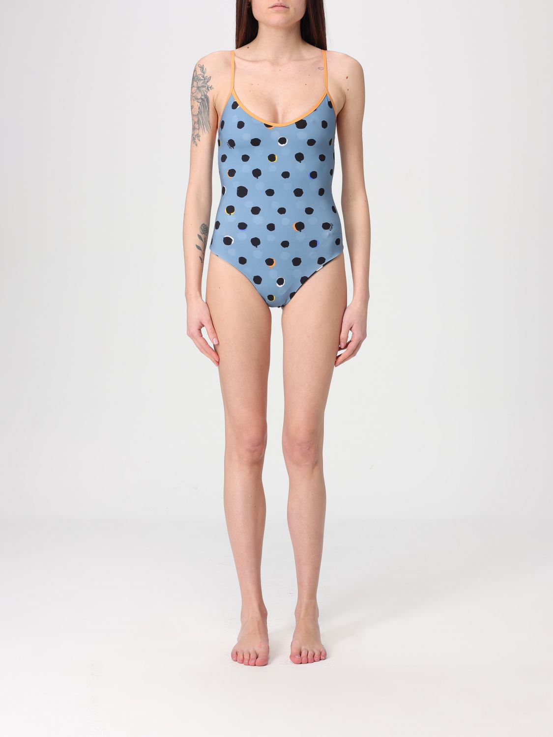 FENDI Costume intero in poliammide a pois