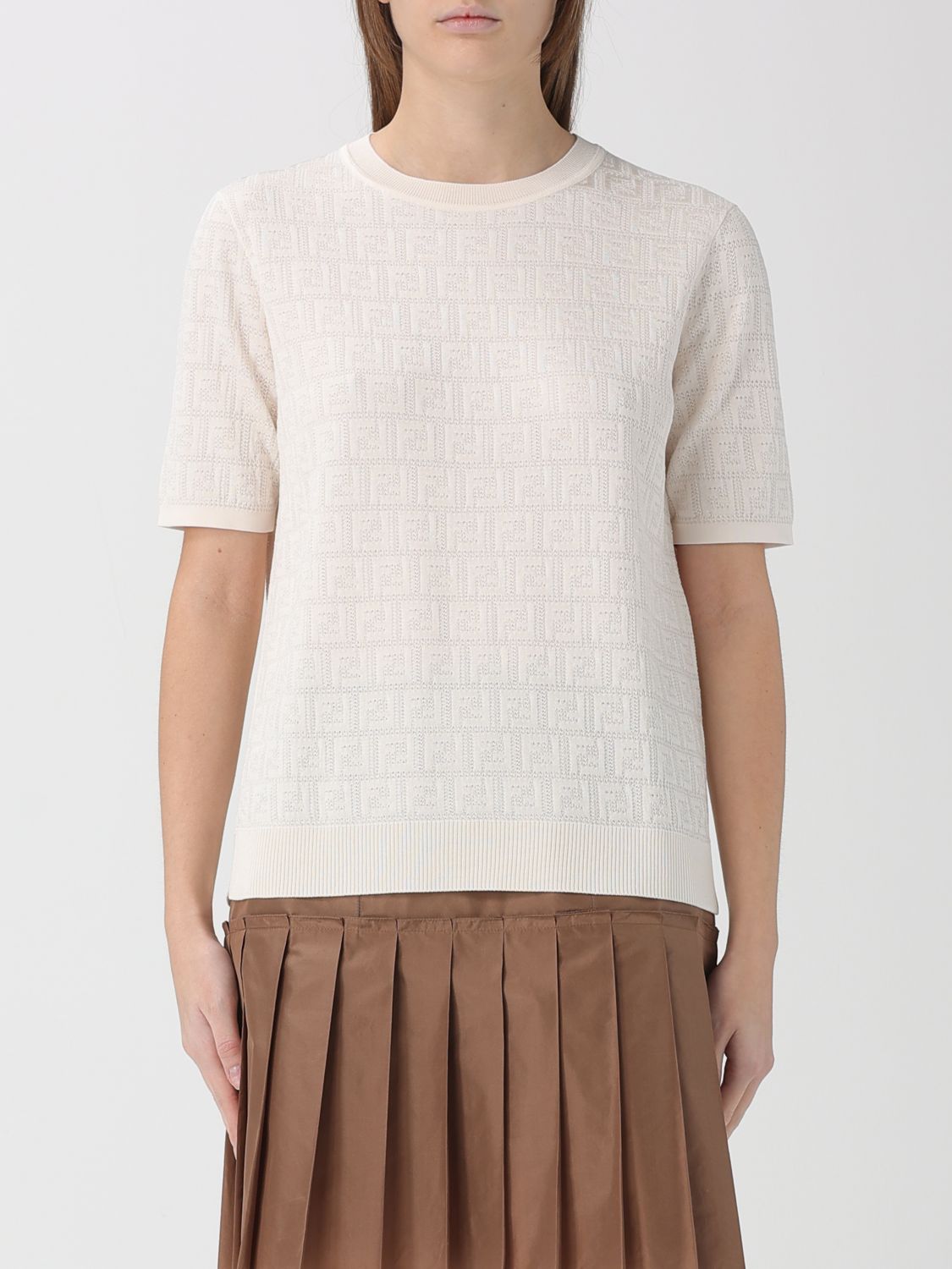 FENDI Maglia in cotone e viscosa FF