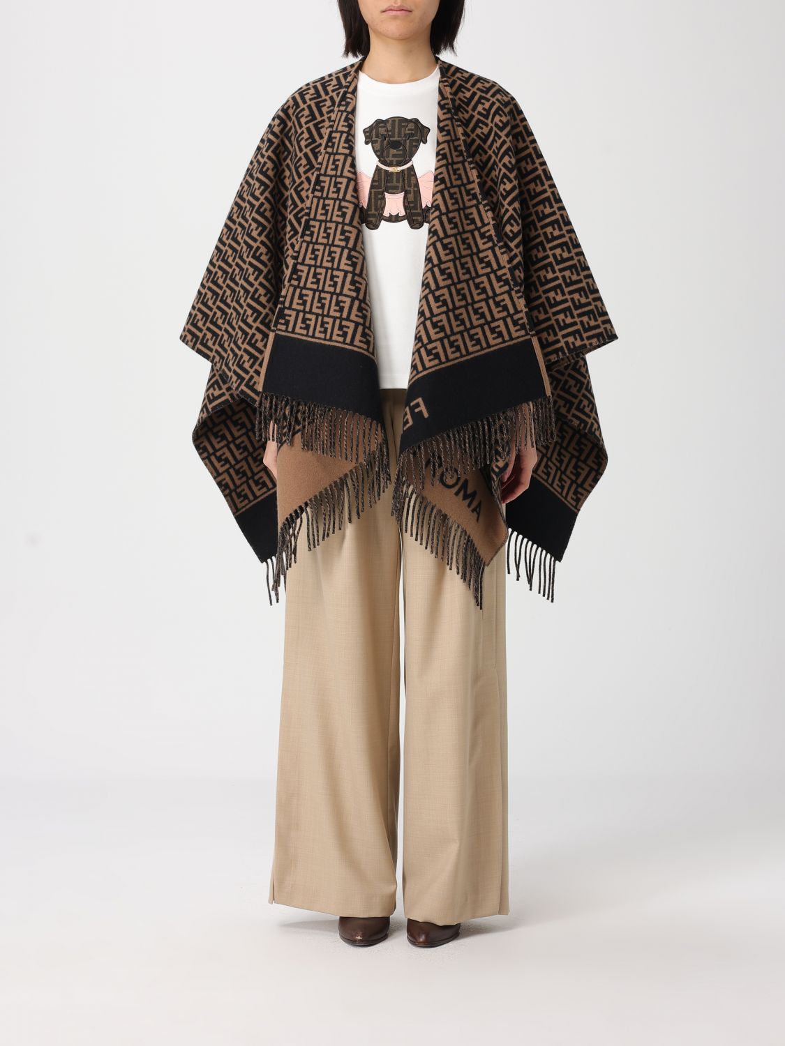 Fendi Γυναικών Tobacco Coat Woman Color