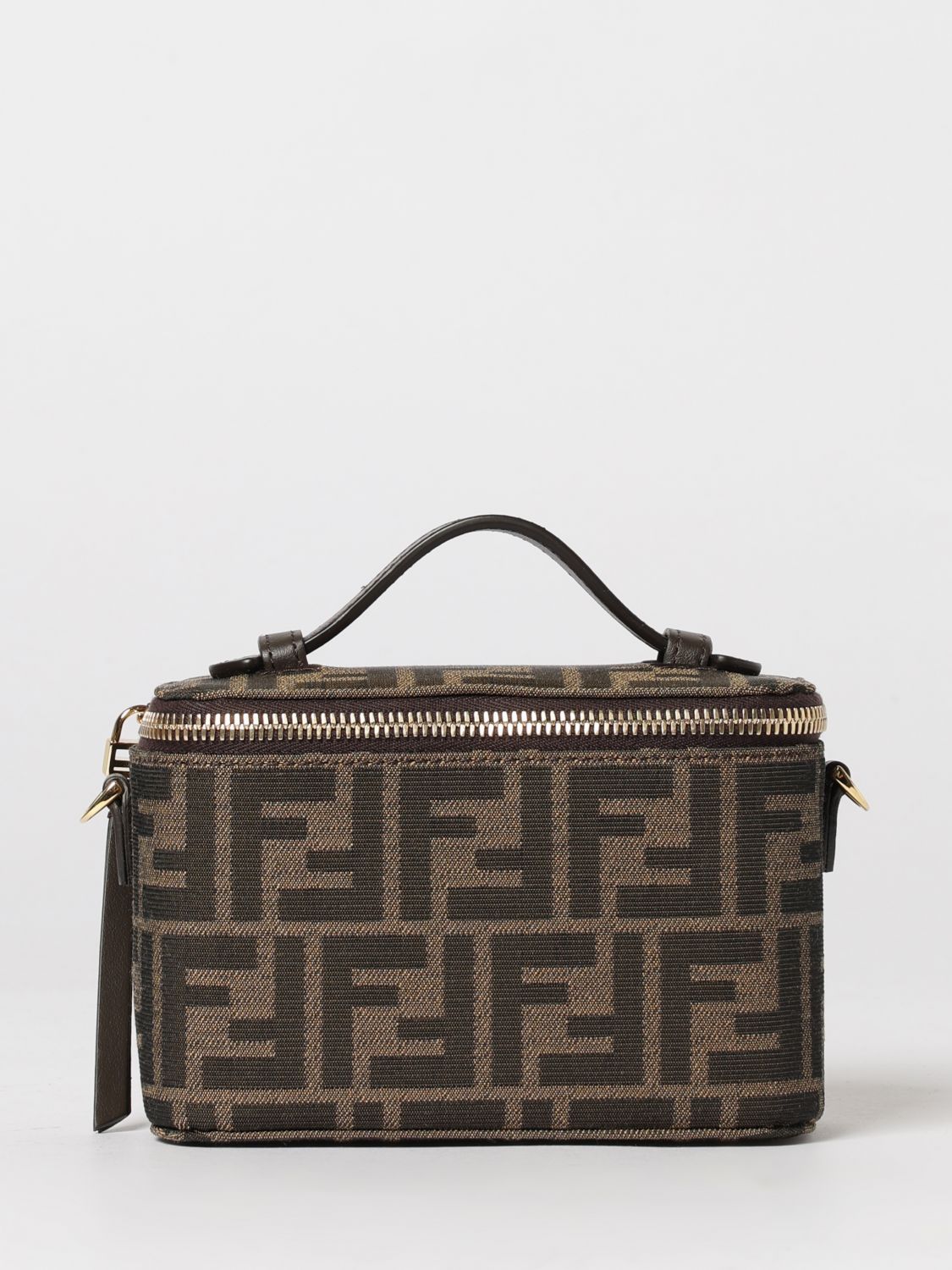 FENDI Borsa Vanity in canvas con monogram FF jacquard