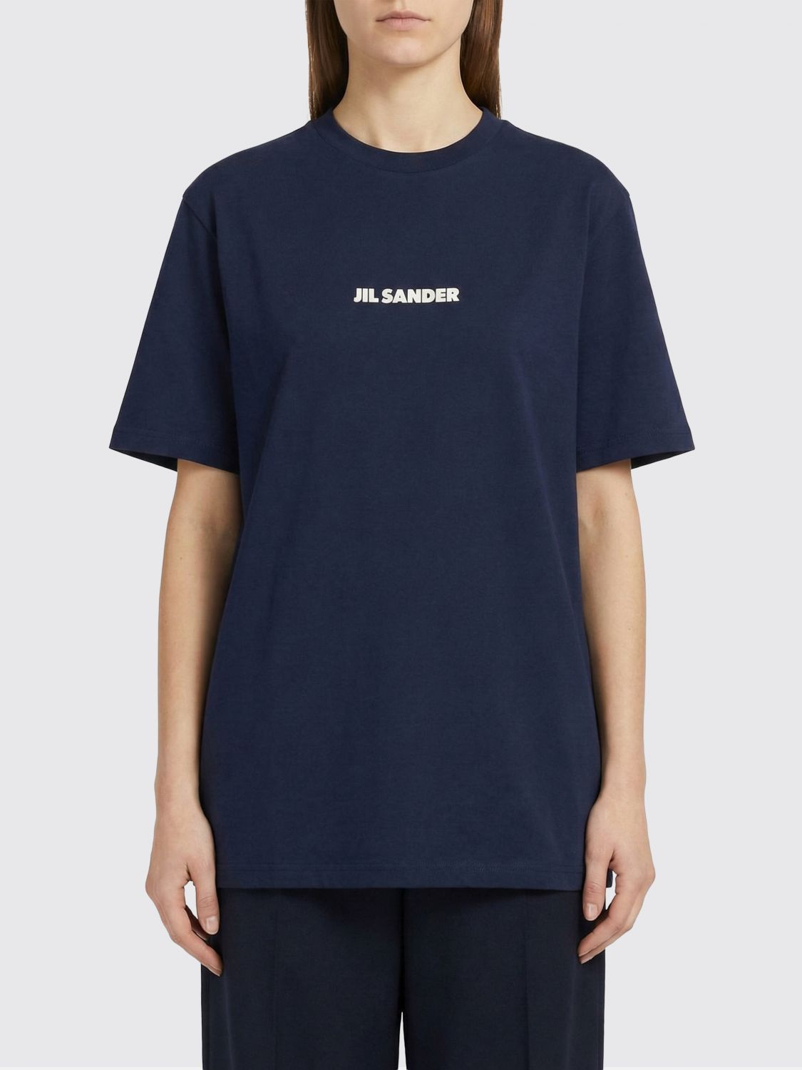 Jil Sander Γυναικών Μπλε T-Shirt Woman Color