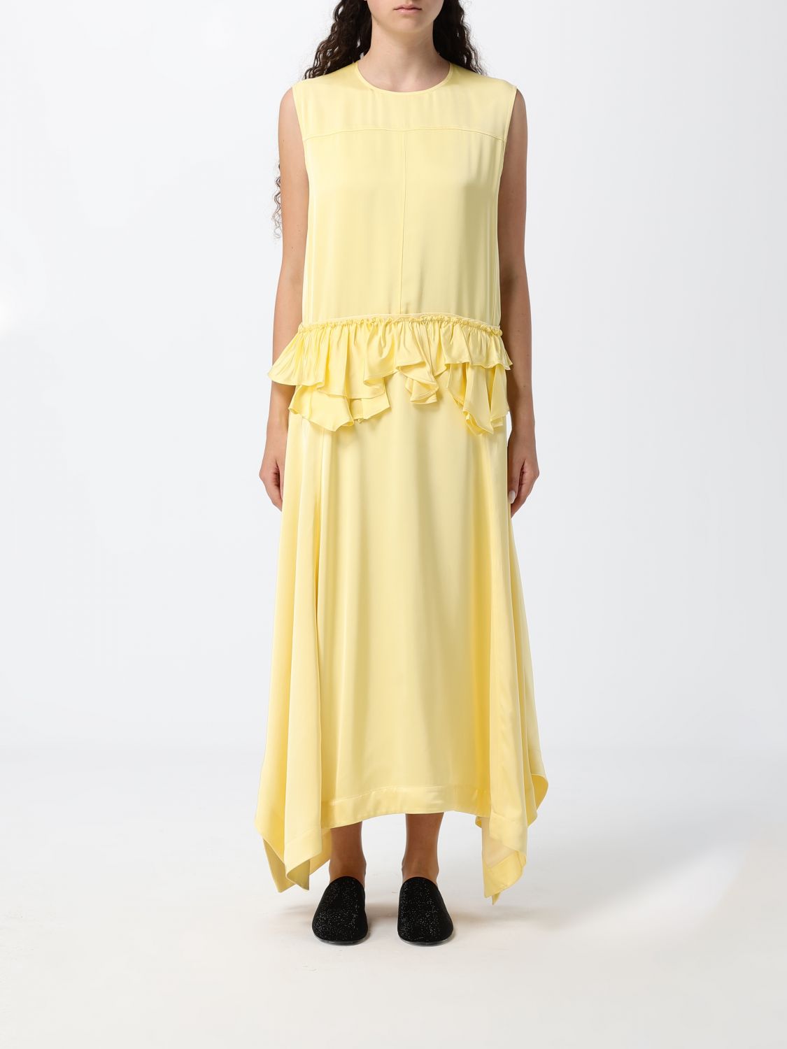JIL SANDER Dress Woman color Yellow