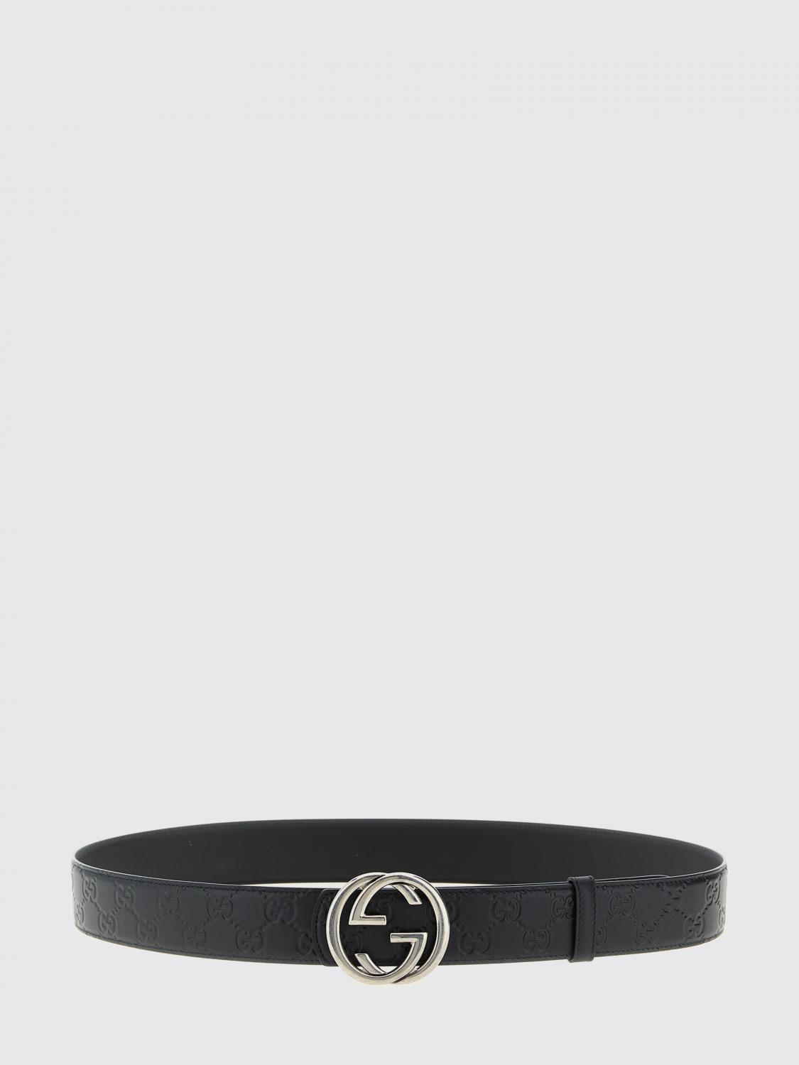 GUCCI Cintura in pelle di vitello GG