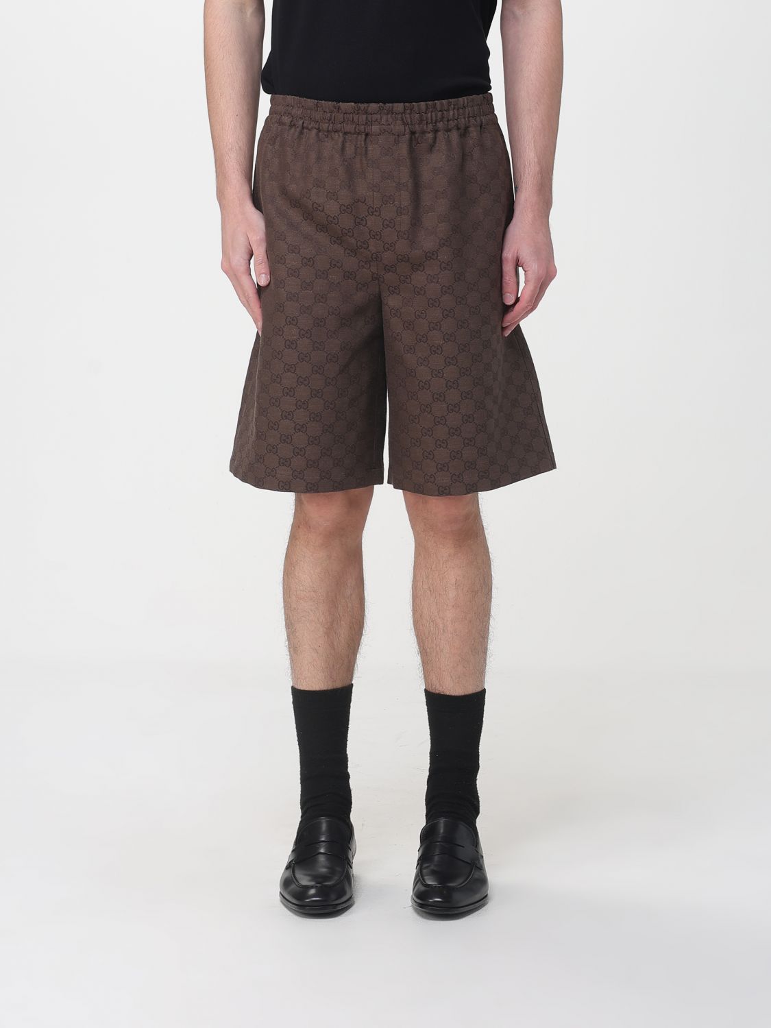 GUCCI Pantaloncino in misto lino