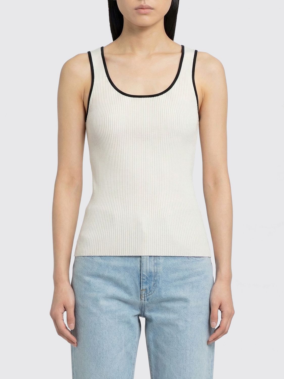 GUCCI Top in jersey con monogram GG