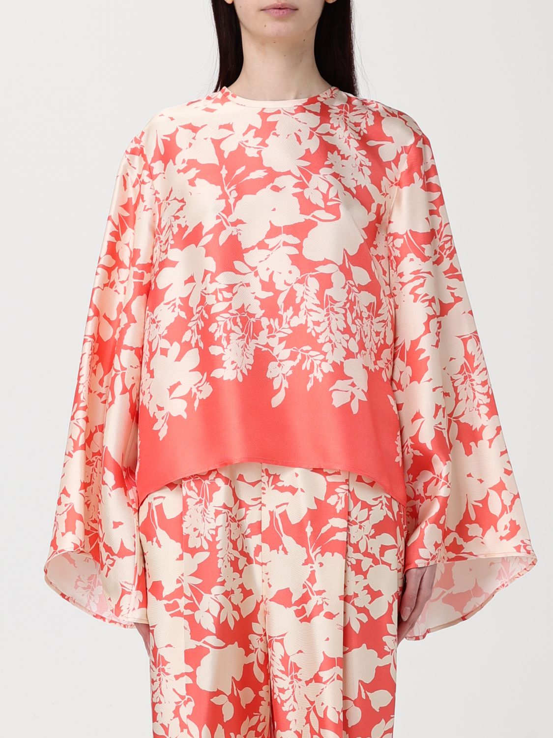 Pantaloni di seta stampati Agnona