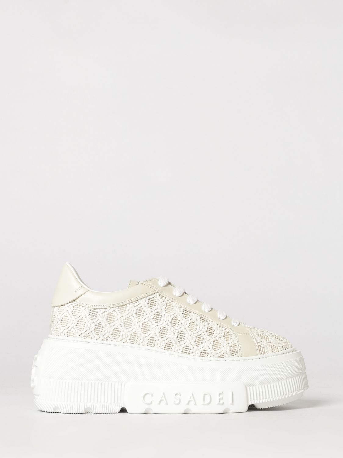 CASADEI Sneakers con zeppa Nexus Csadei in poliuretano intrecciato