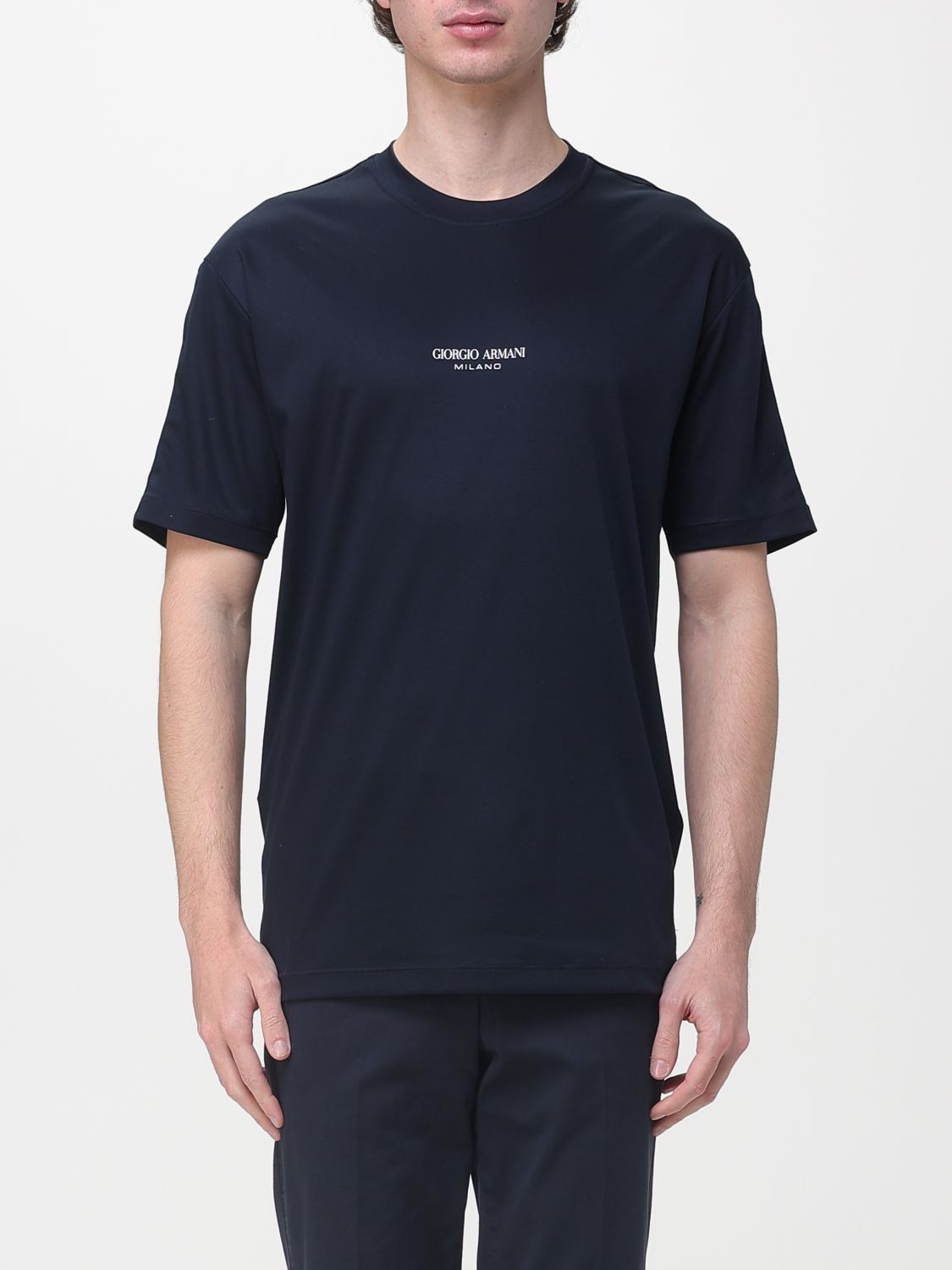 GIORGIO ARMANI T-Shirt Herren Farbe Blau