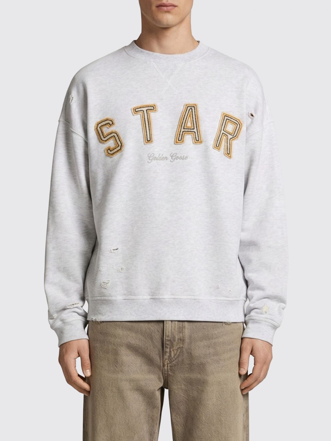 Golden Goose Ανδρών Γκρί Sweatshirt Men Color