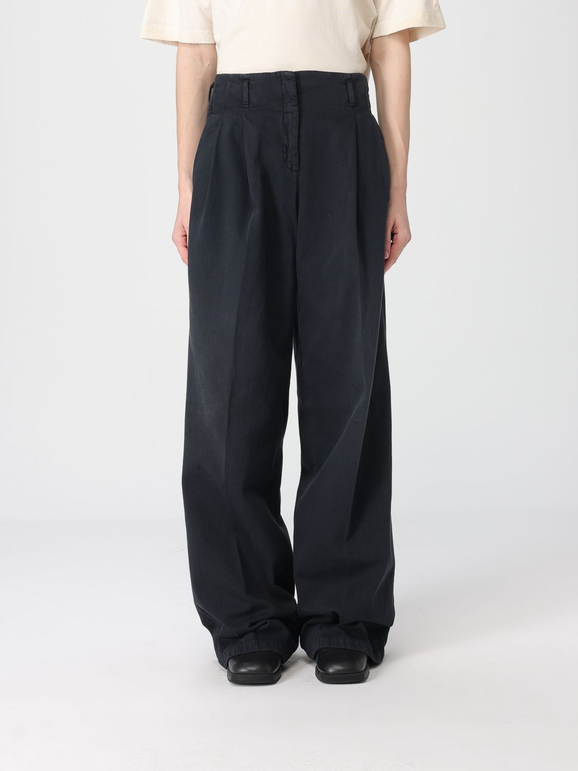 Golden Goose Γυναικών Μαύρο Pants Woman Color